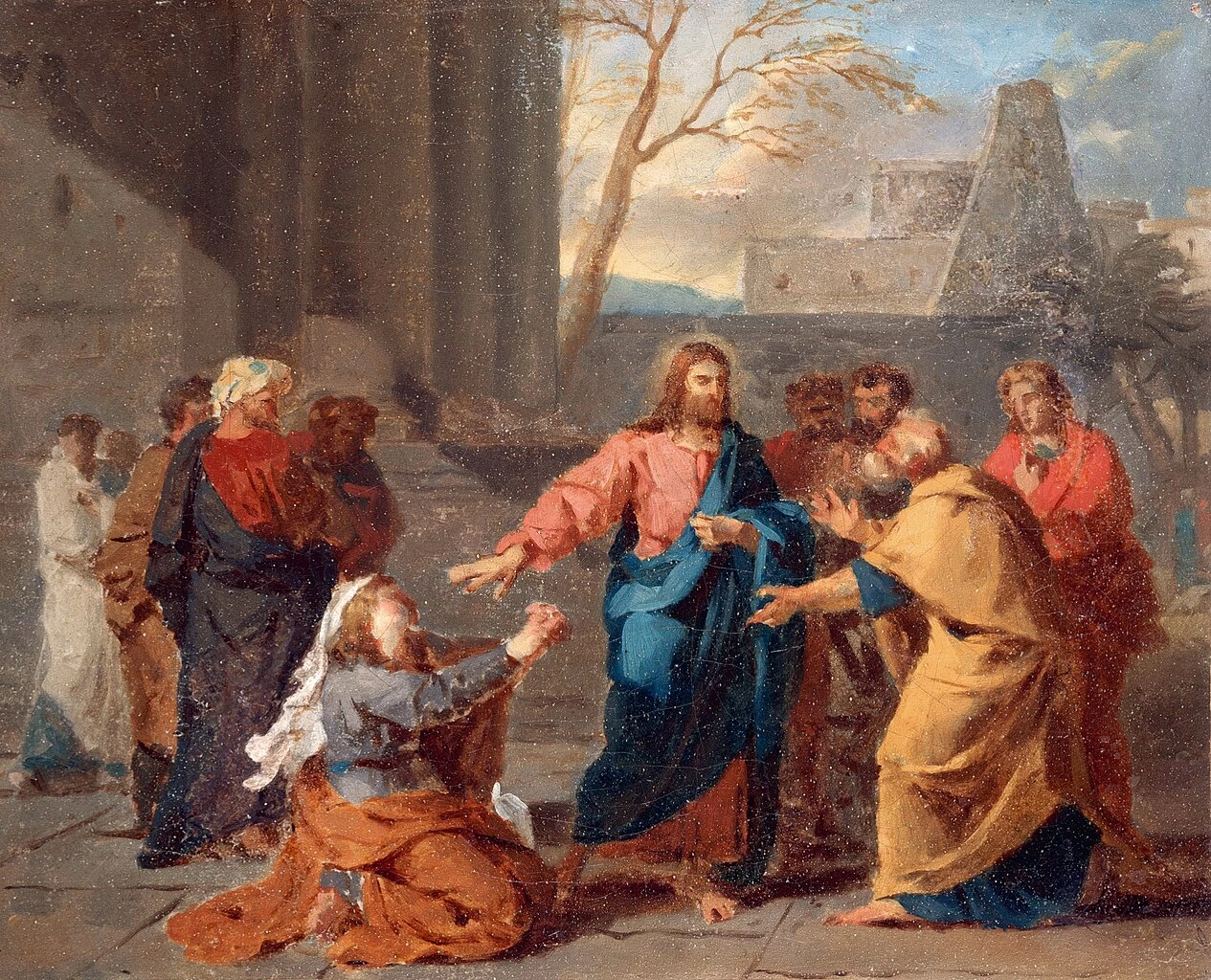 La donna cananea ai piedi di Cristo - Rennes, musée des Beaux, Arts
